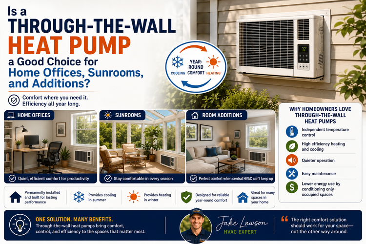 Is a Through-the-Wall Heat Pump a Good Choice for Home Offices, Sunrooms, and Additions?