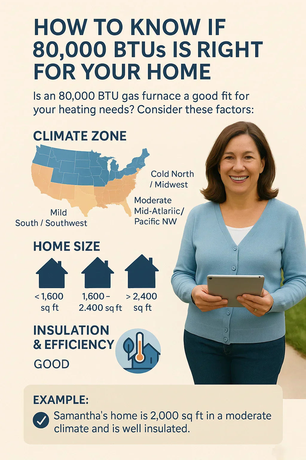 Is an 80,000 BTU Furnace Right for Your Home? Sizing and Climate Tips