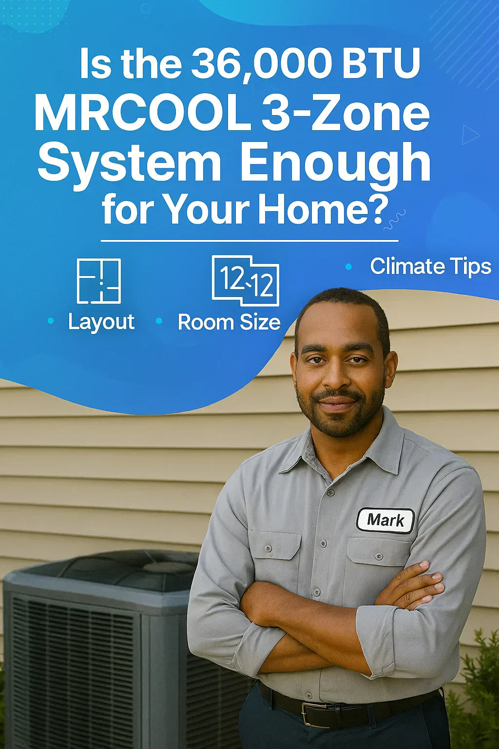 Is the 36,000 BTU MRCOOL 3-Zone System Enough for Your Home? Layout, Room Size & Climate Tips