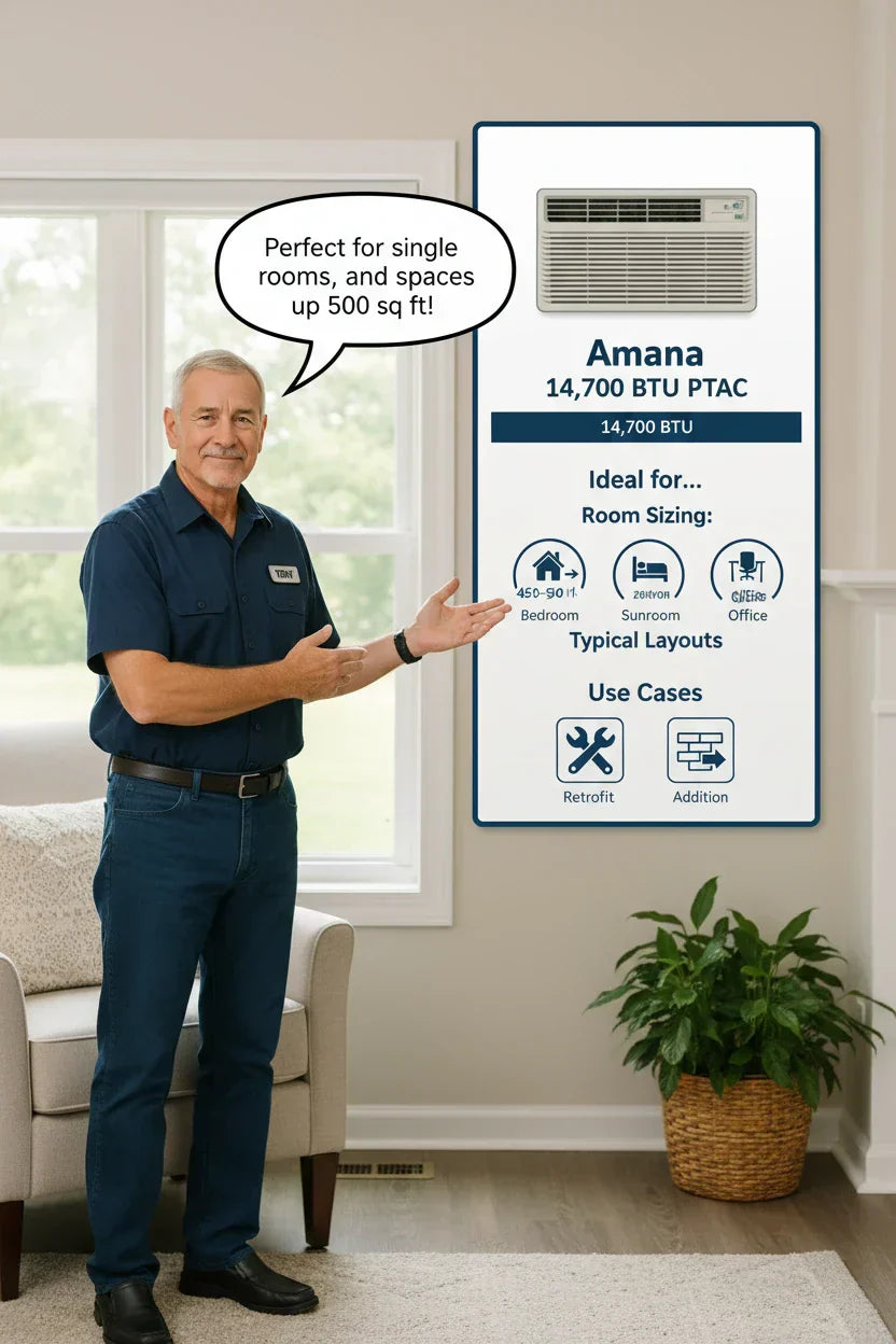 Is the Amana 14,700 BTU PTAC Unit Right for Your Home? Sizing, Layout & Use Cases