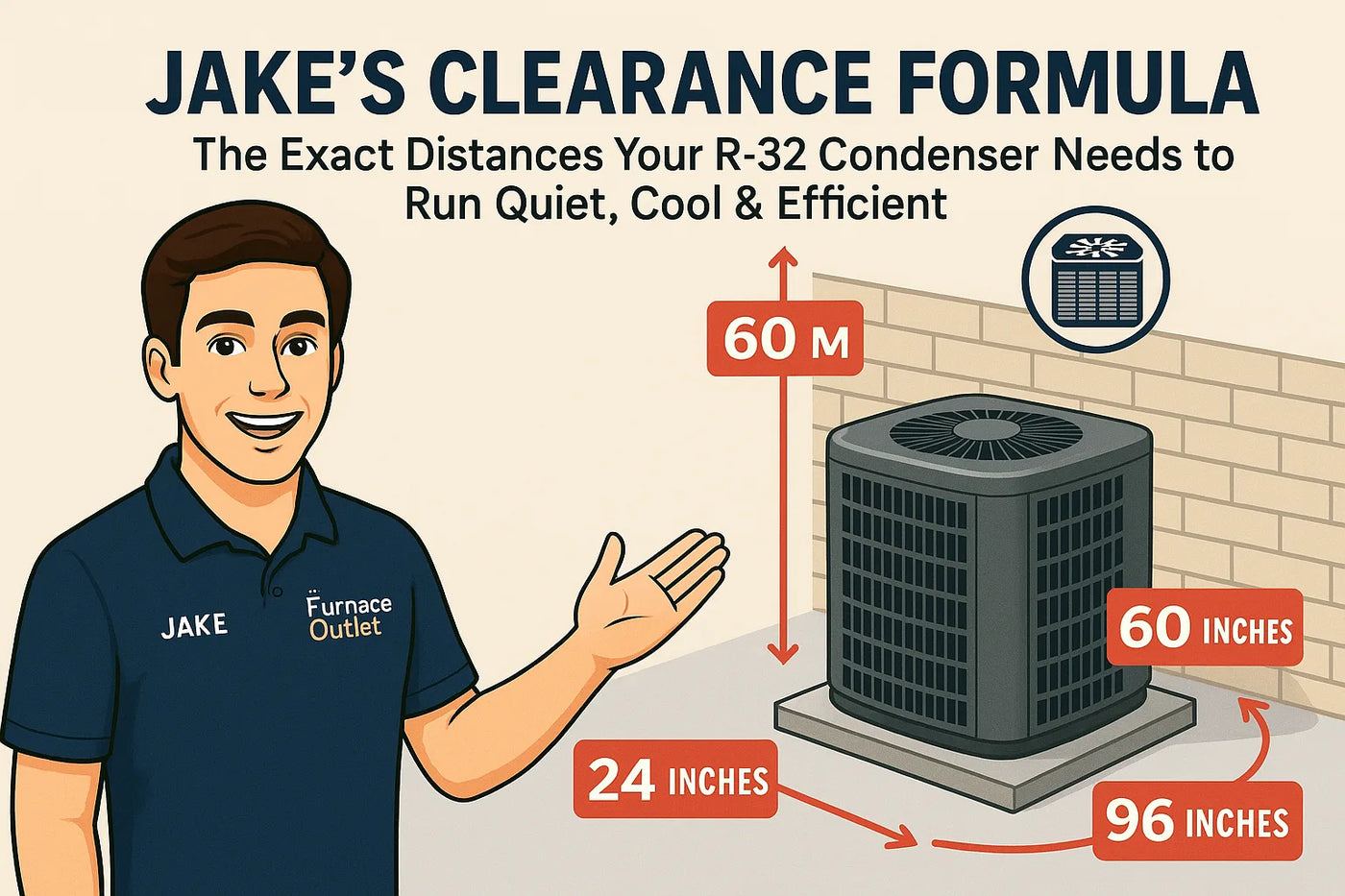 Jake’s Clearance Formula: The Exact Distances Your R-32 Condenser Needs to Run Quiet, Cool & Efficient