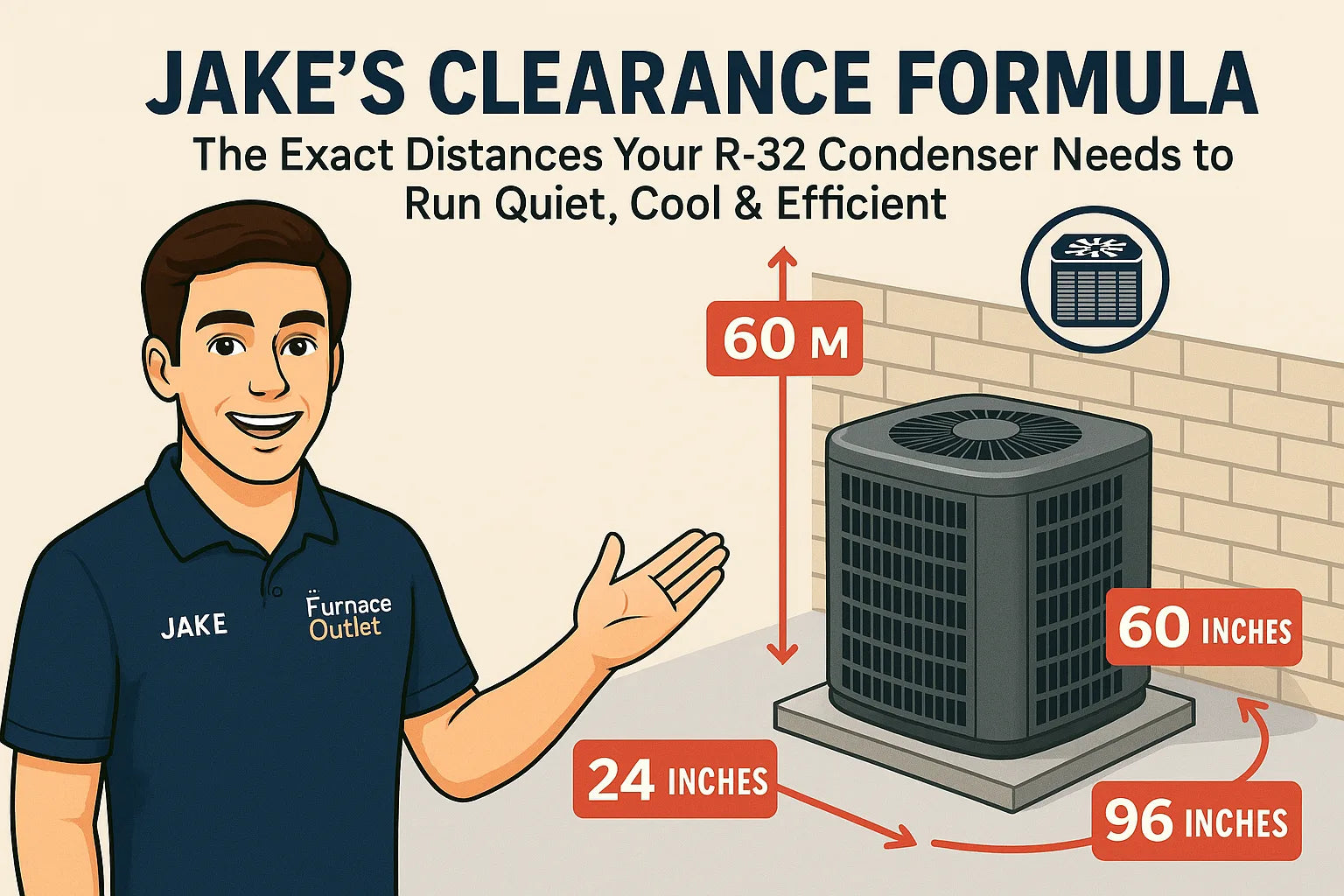 Jake’s Clearance Formula The Exact Distances Your R-32 Condenser Needs to Run Quiet, Cool & Efficient