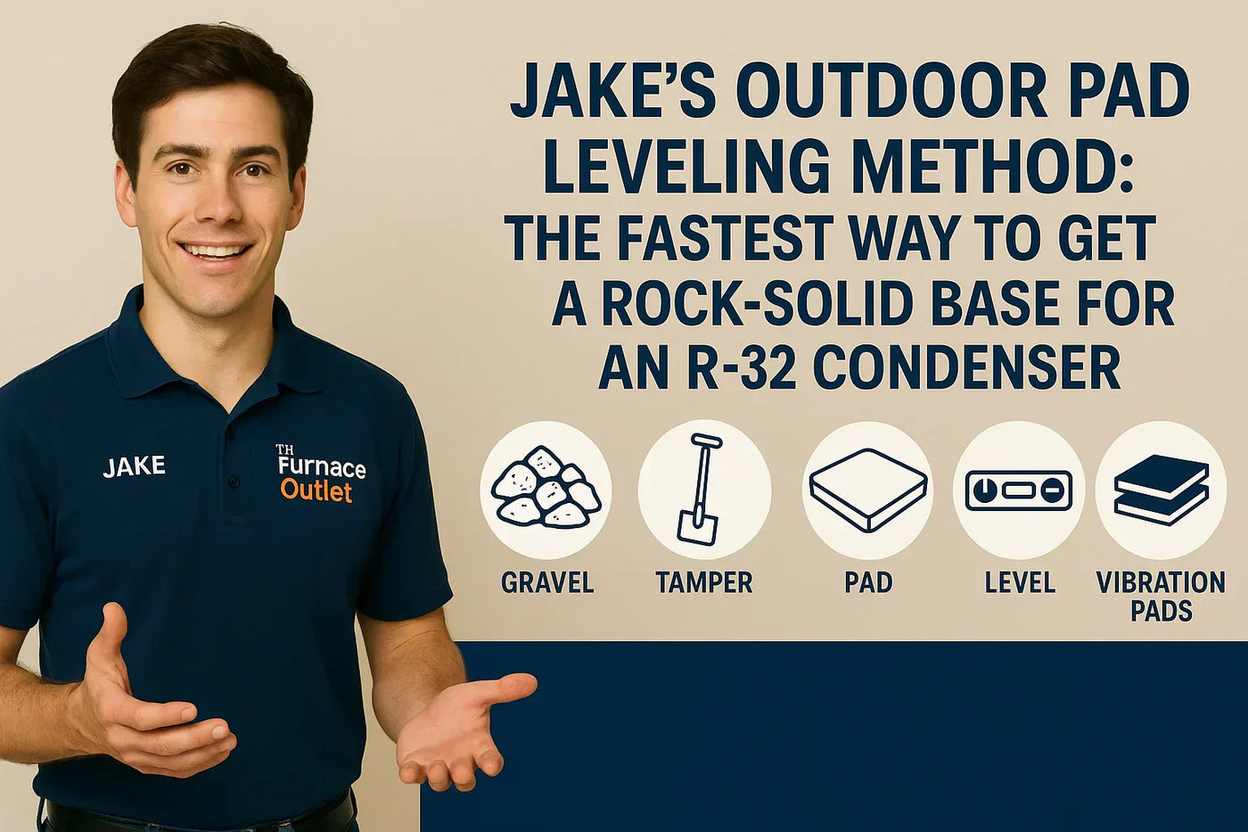 Jake’s Outdoor Pad Leveling Method: The Fastest Way to Get a Rock-Solid Base for an R-32 Condenser