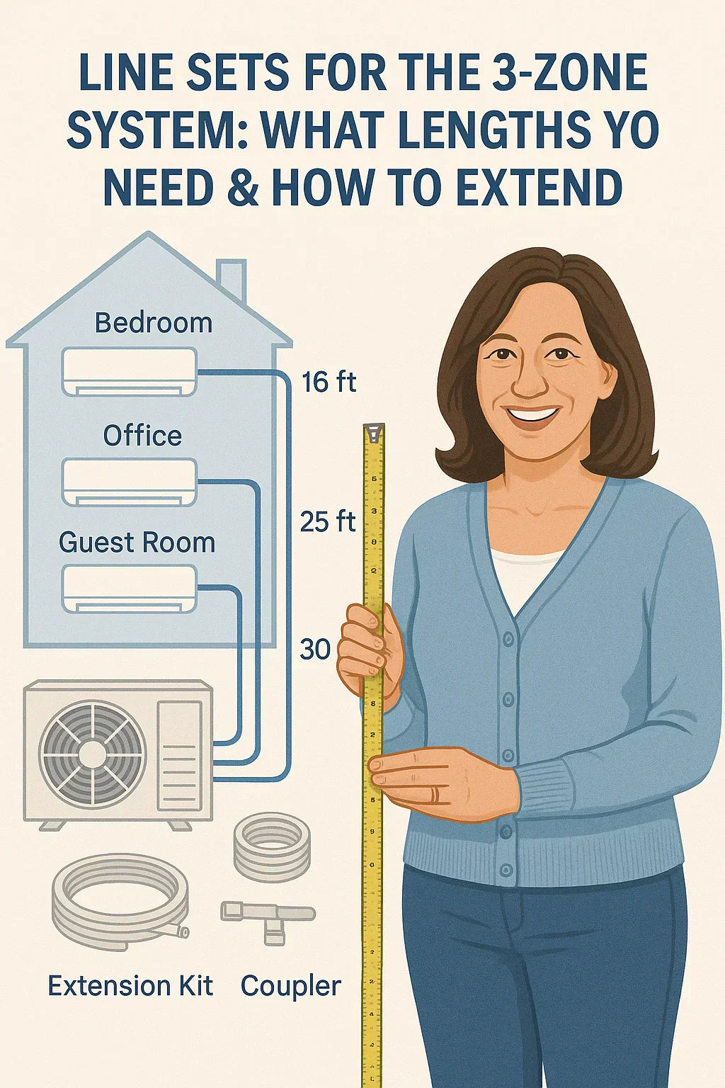Line Sets for the 3-Zone System: What Lengths You Need & How to Extend