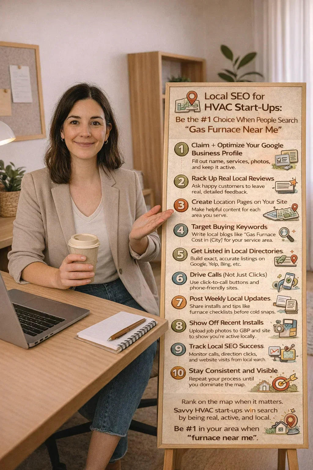 Local SEO for HVAC Start-ups: Be the #1 Choice When People Search “Gas Furnace Near Me