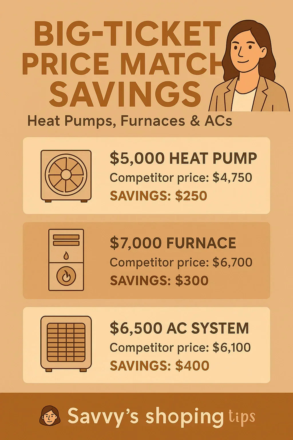 Lowest Price Guarantee on Big-Ticket Items: Heat Pumps, Furnaces & ACs