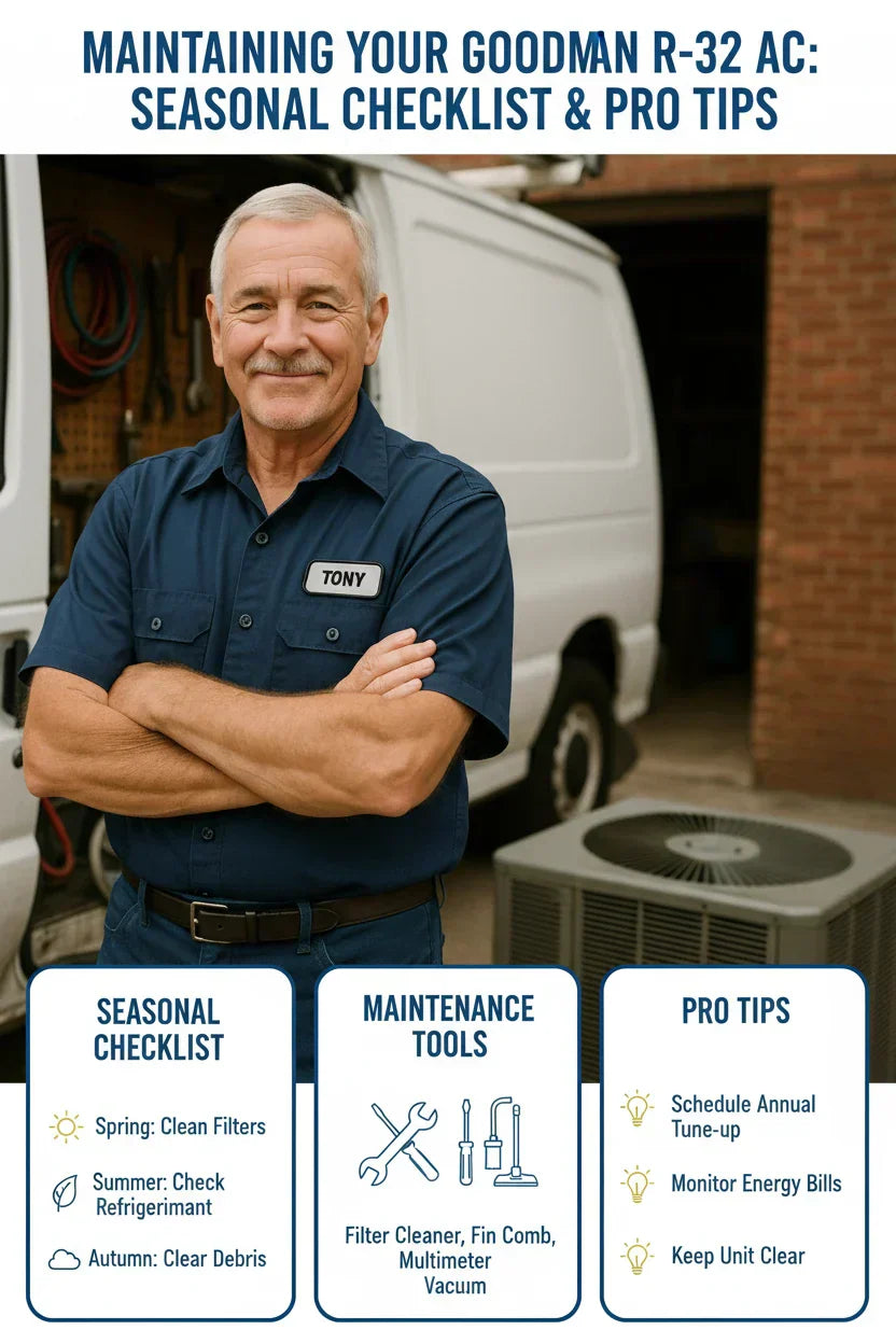 Maintaining Your Goodman R-32 AC Seasonal Checklist & Pro Tips
