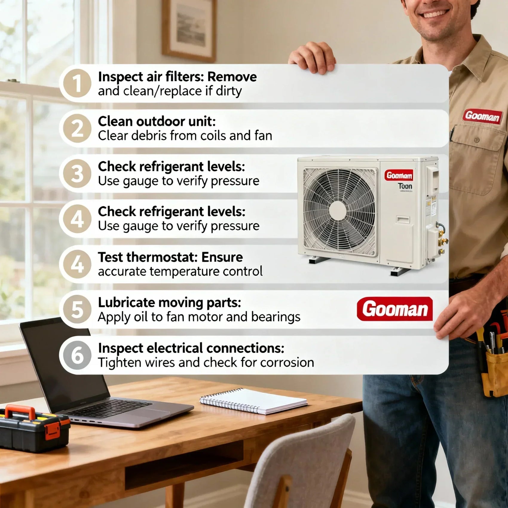 Maintenance Checklist: Keeping Your 2-Ton Goodman System Running Smooth