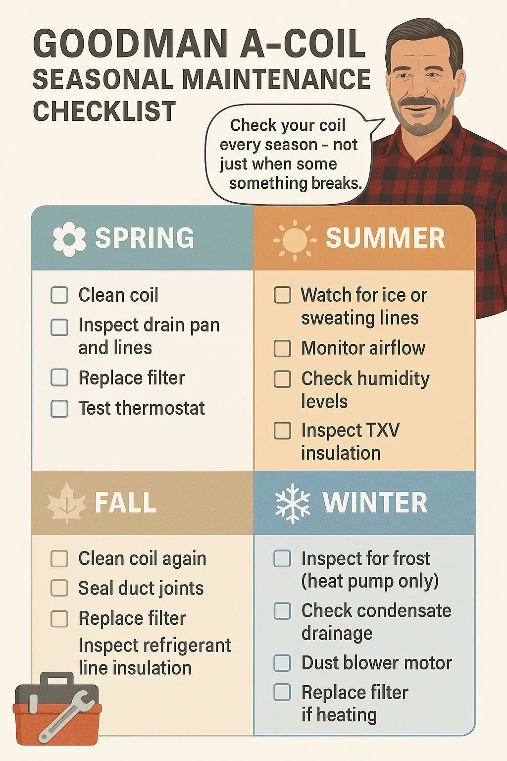 Maintenance Checklist Keeping Your Goodman A-Coil Running Smooth