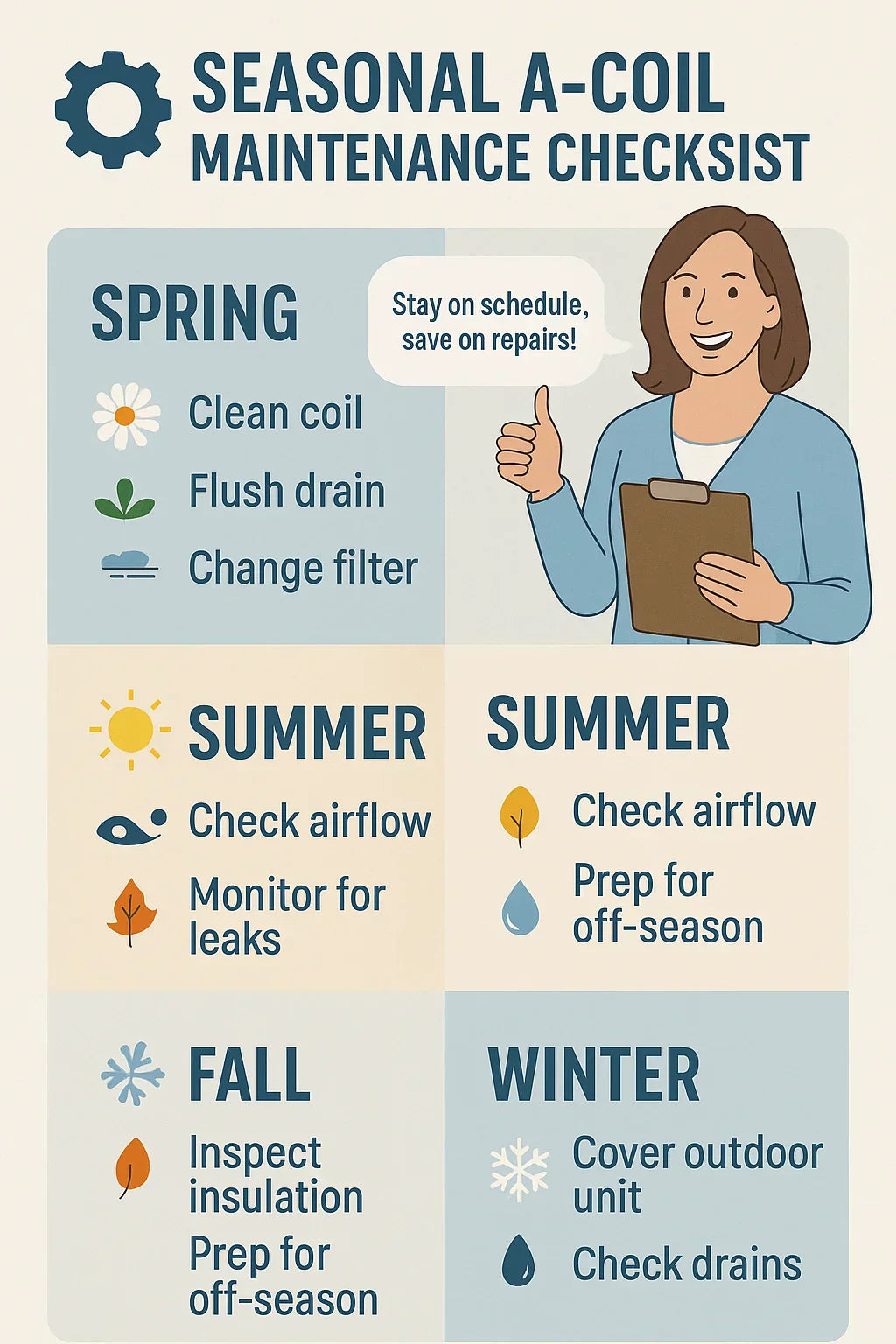 Maintenance Checklist for Your Goodman A-Coil: Filters, Drains & Seasonal Care
