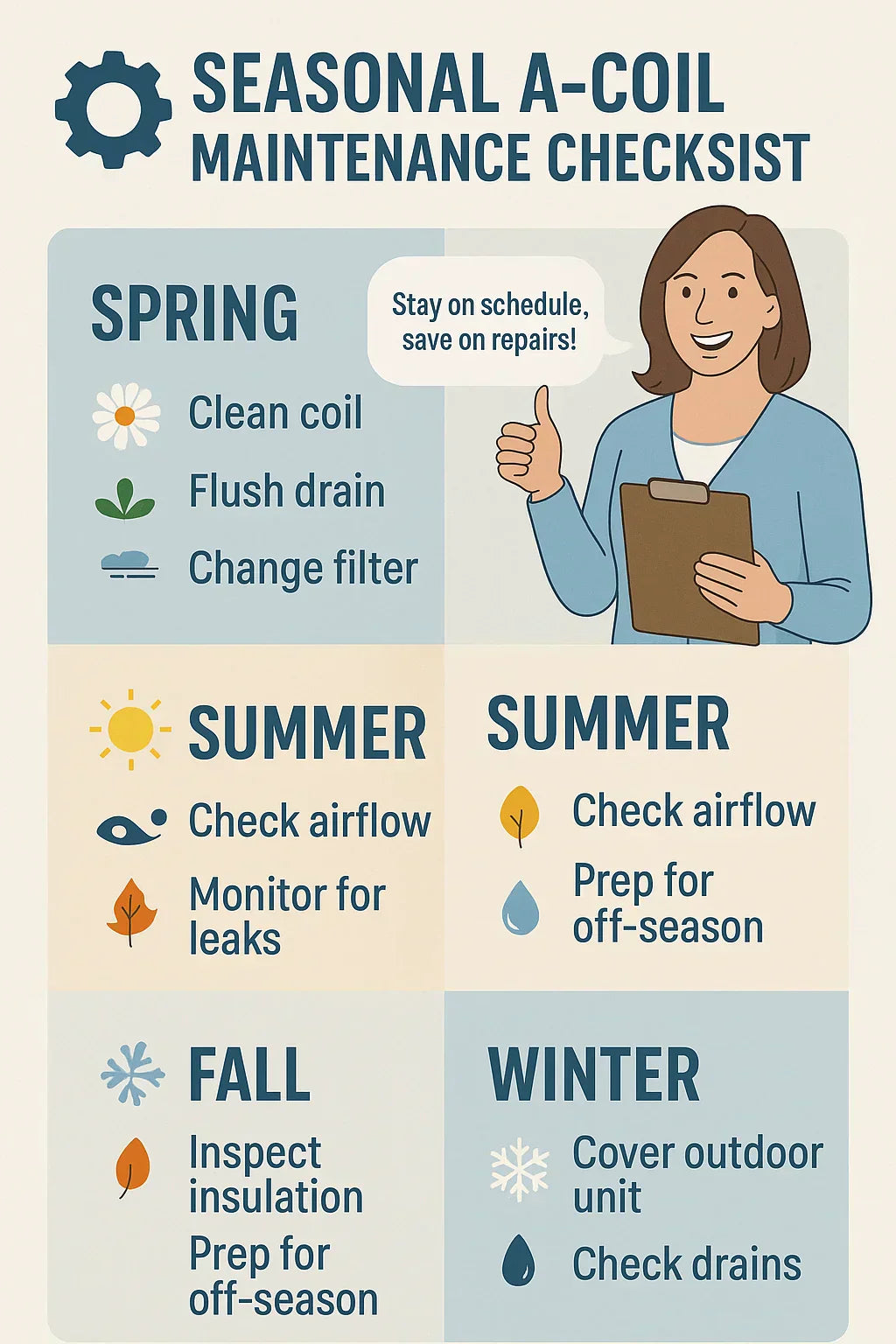 Maintenance Checklist for Your Goodman A-Coil: Filters, Drains & Seasonal Care