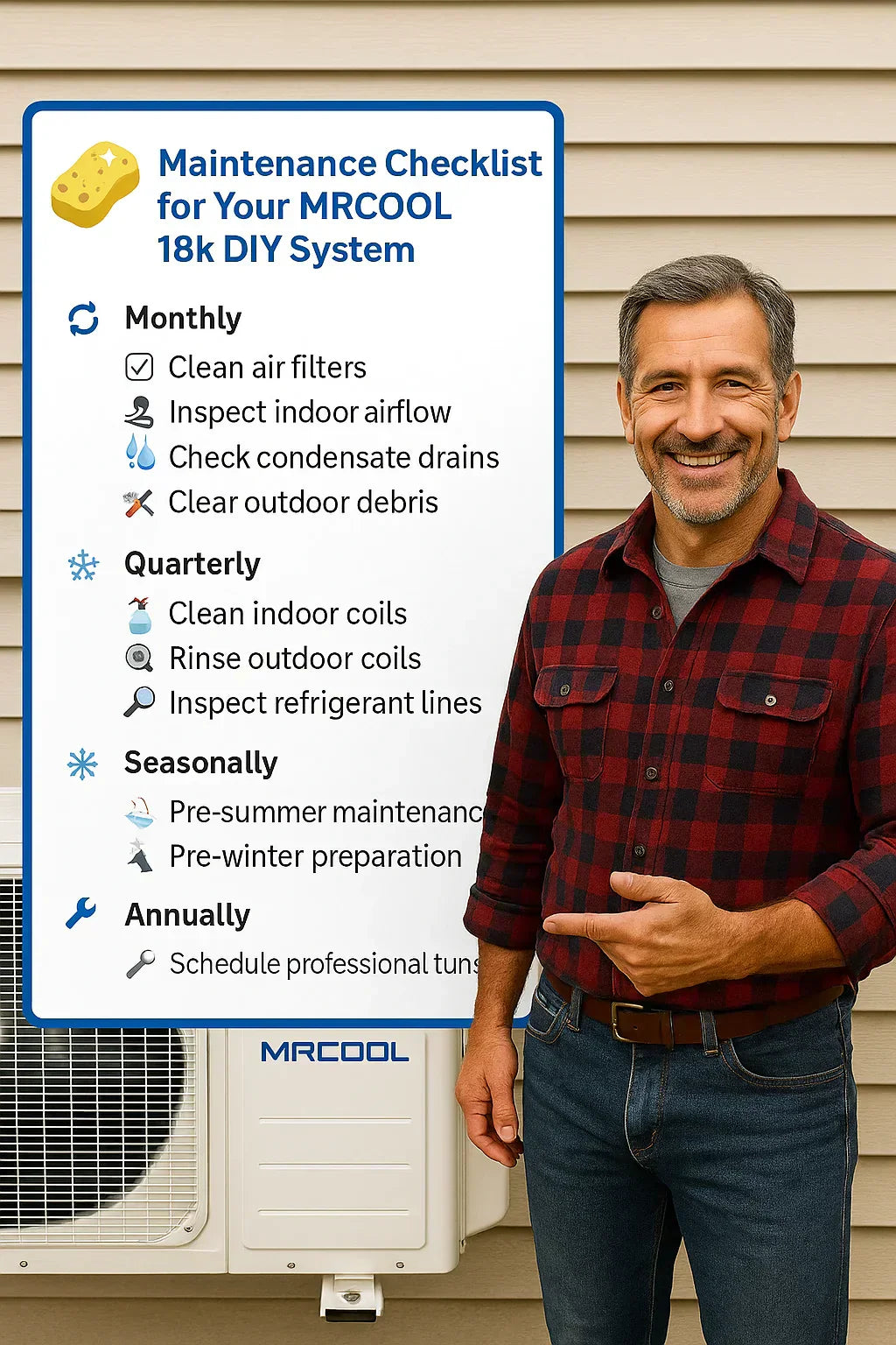 Maintenance Checklist for Your MRCOOL 18k DIY System