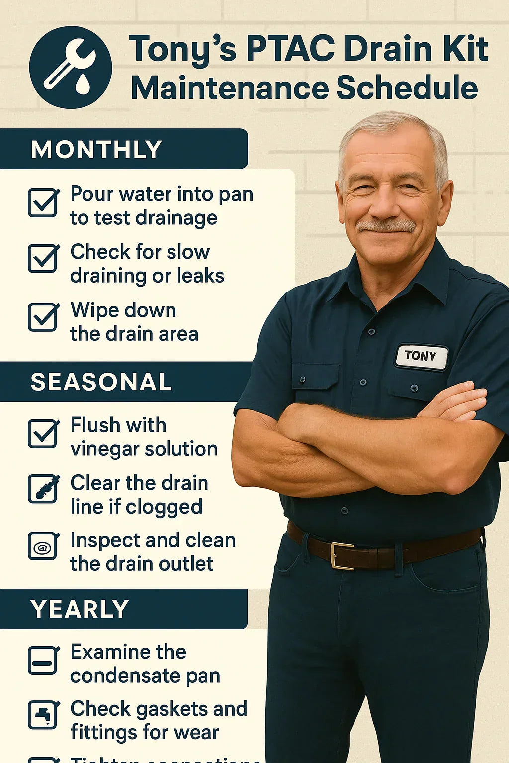 Maintenance Guide How Tony Keeps His PTAC Drain Kit Working Smooth