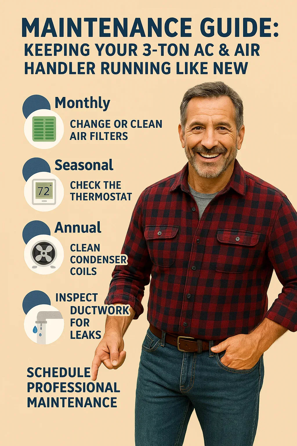 Maintenance Guide Keeping Your 3-Ton AC & Air Handler Running Like New