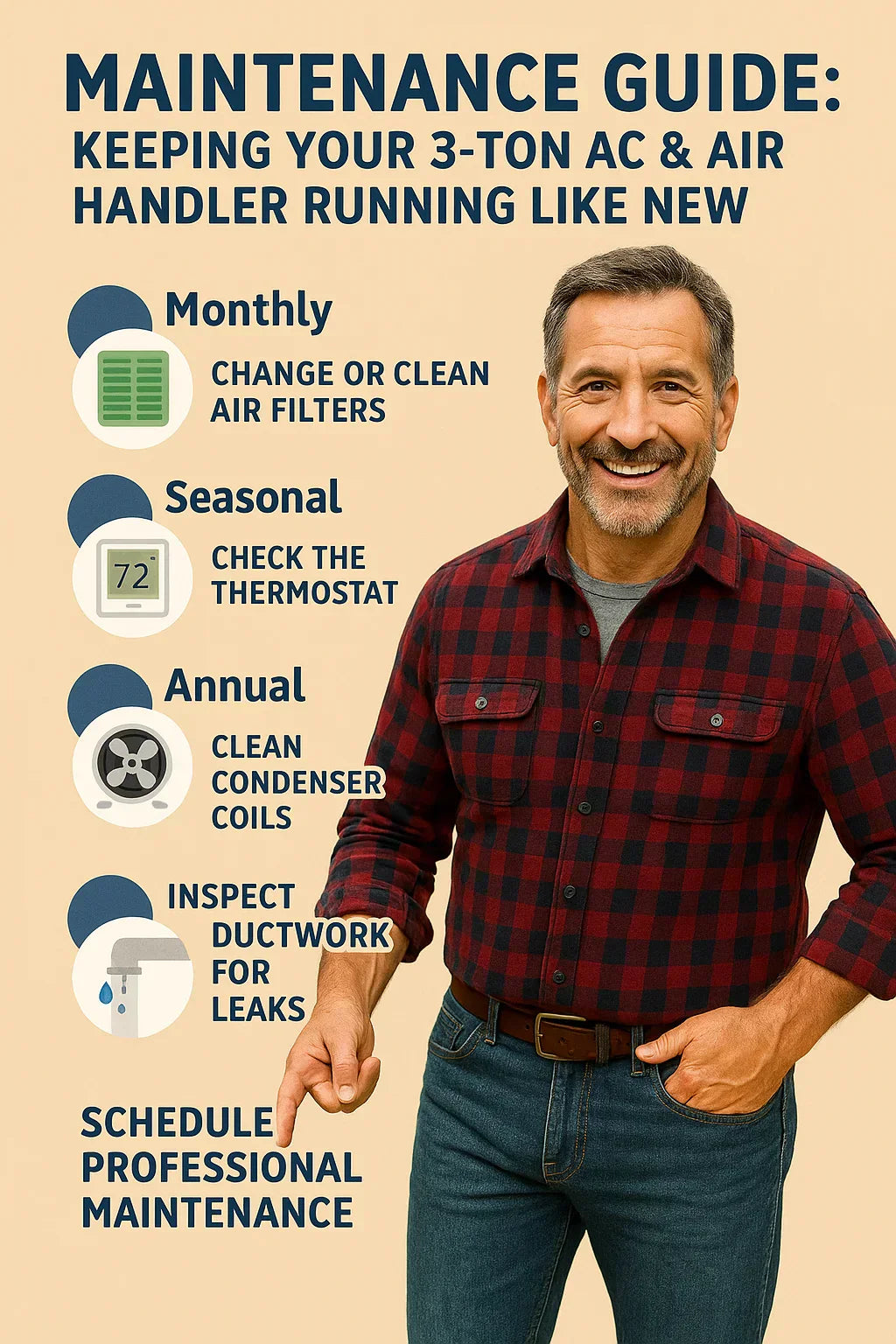 Maintenance Guide: Keeping Your 3-Ton AC & Air Handler Running Like New