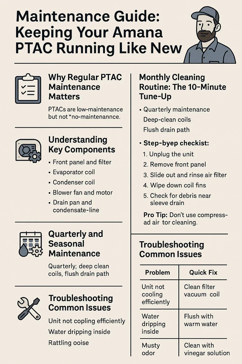 Maintenance Guide Keeping Your Amana PTAC Running Like New