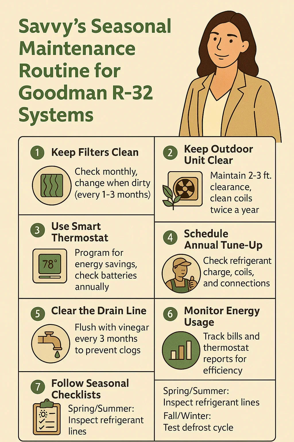 Easy Maintenance: How Savvy Maintains the Effectiveness of Her Goodman System