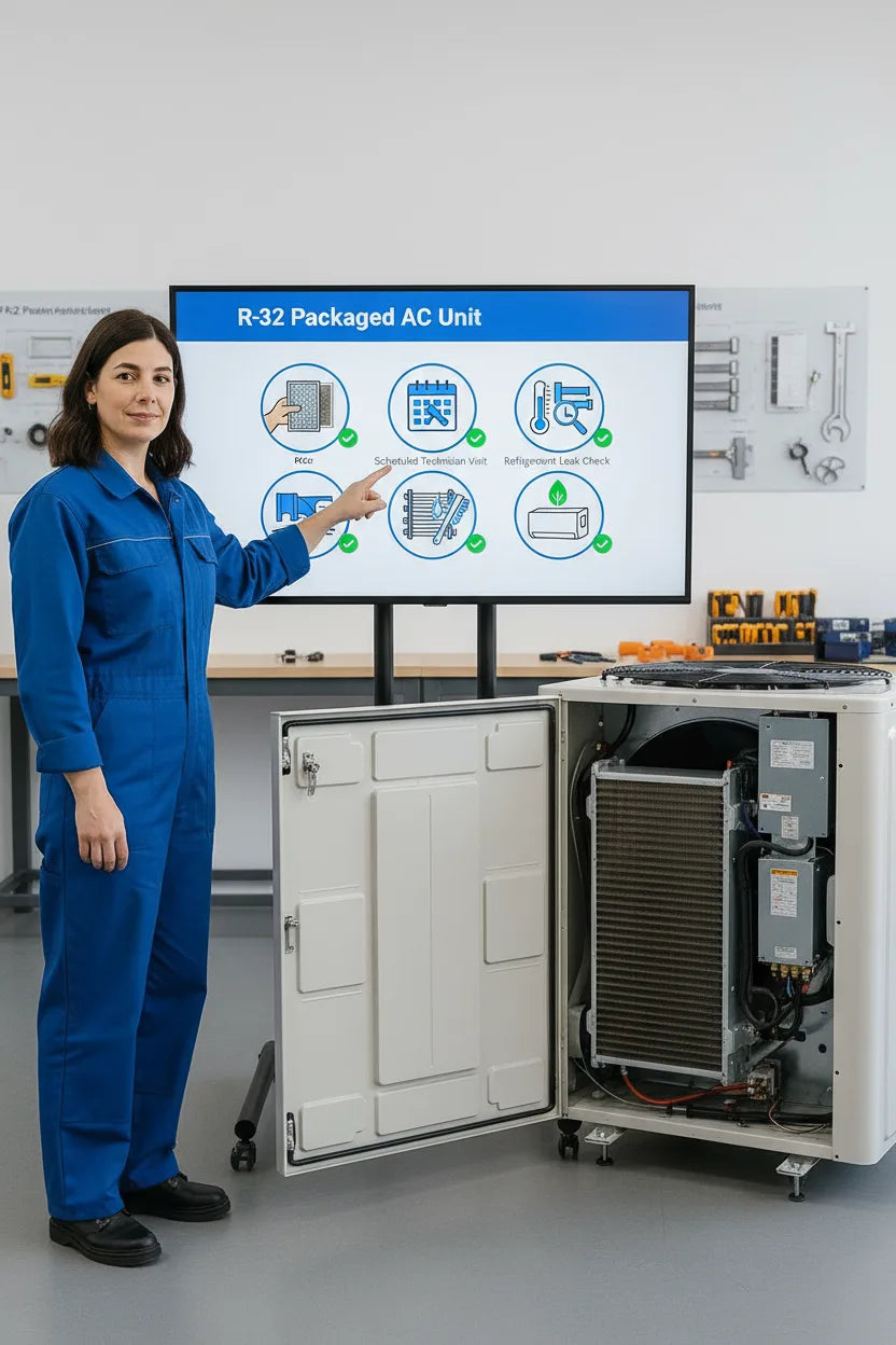 Maintenance Made Simple — How Savvy Keeps Her R-32 Packaged AC Running Like New