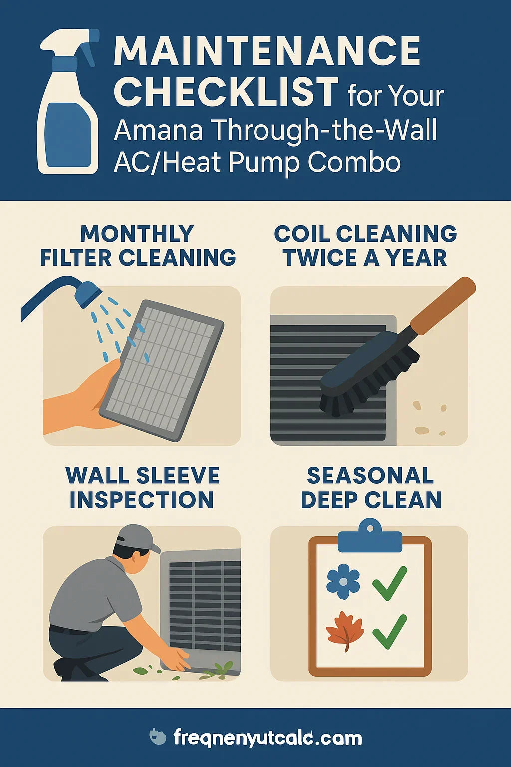 Maintenance Tips for Your Amana Through-the-Wall ACHeat Pump Combo