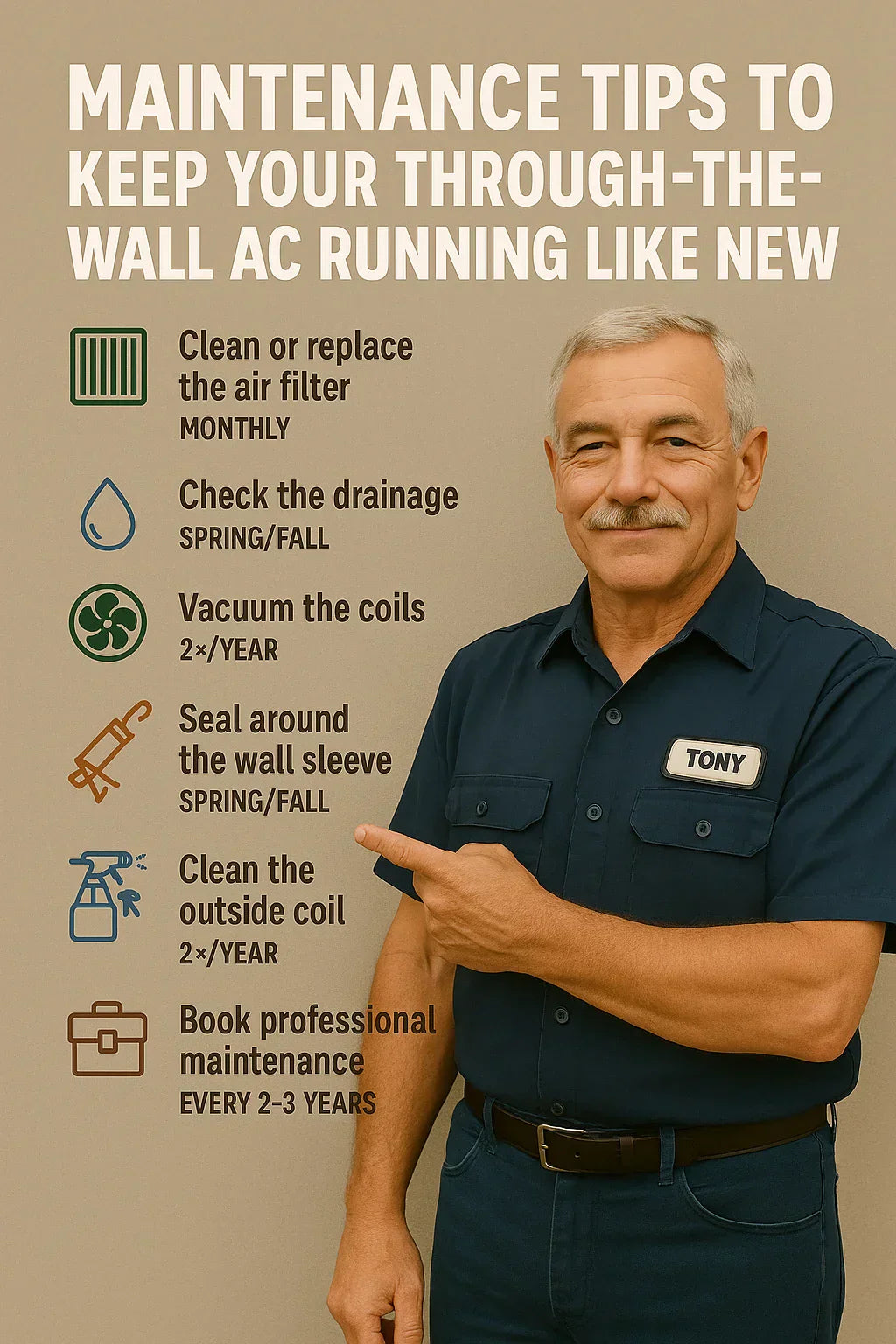 Maintenance Tips to Keep Your Through-the-Wall AC Running Like New
