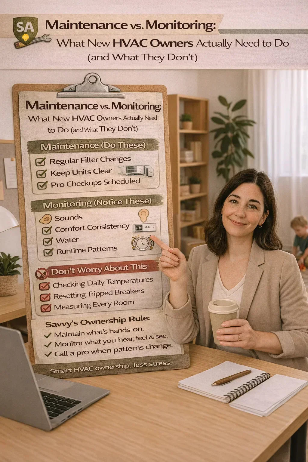 Maintenance vs. Monitoring What New HVAC Owners Actually Need to Do