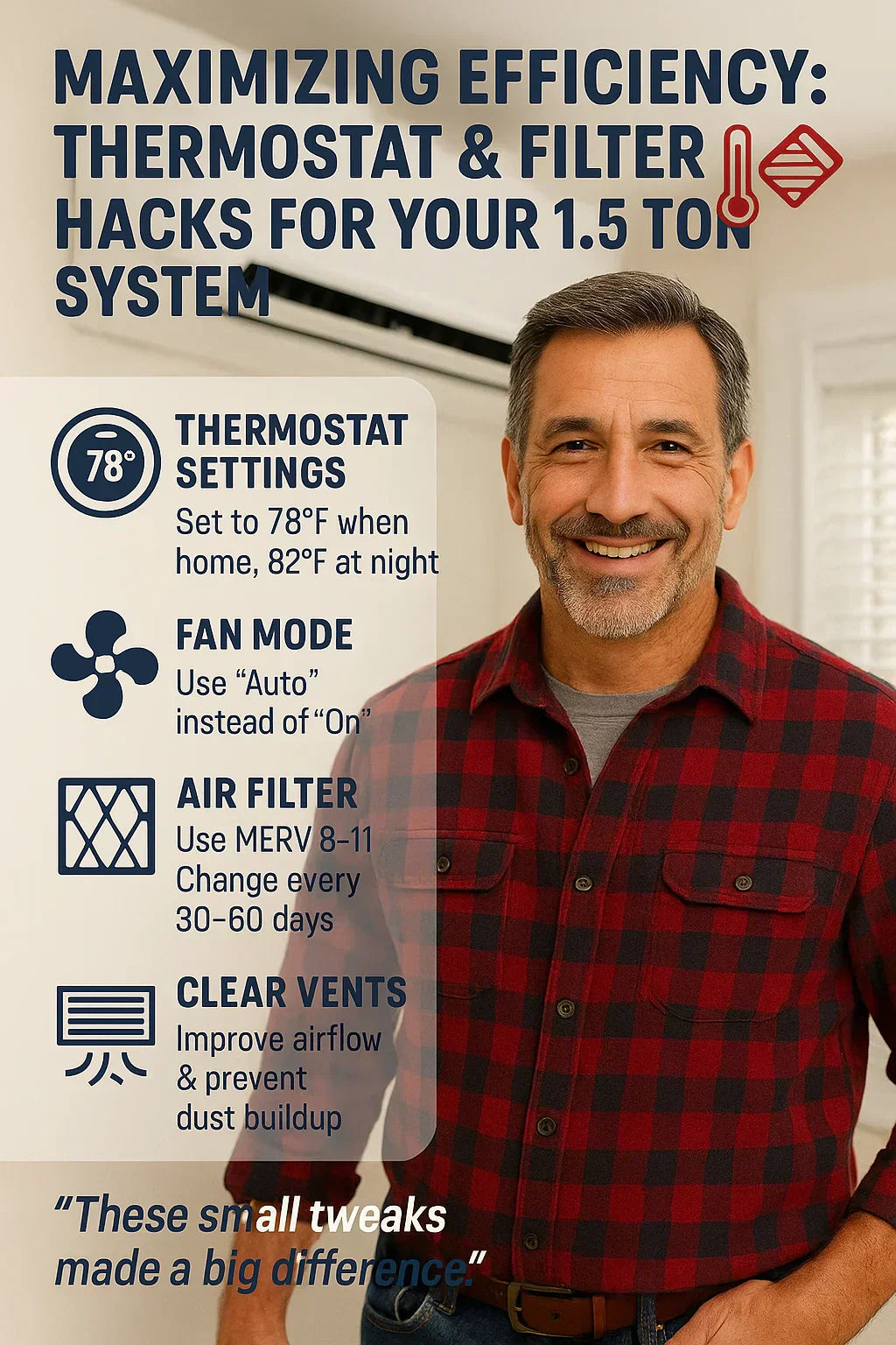 Maximizing Efficiency: Thermostat & Filter Hacks for Your 1.5 Ton System
