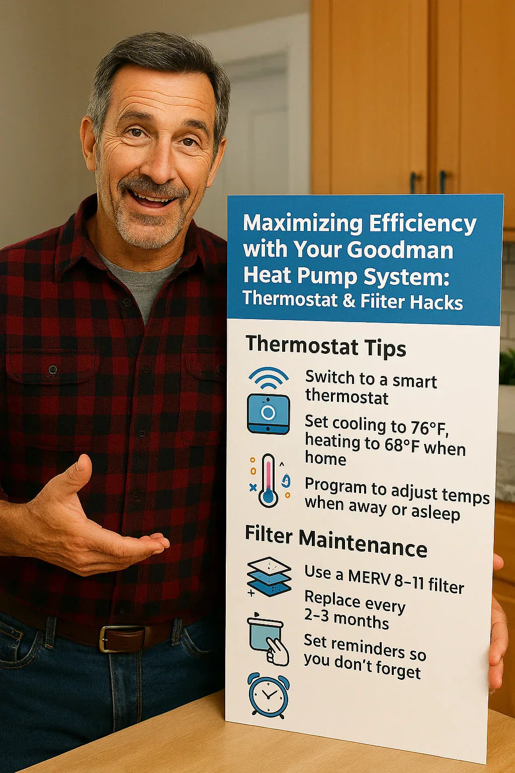 How to Maximize Efficiency with Your Goodman System: The Thermostat & Filter Hacks