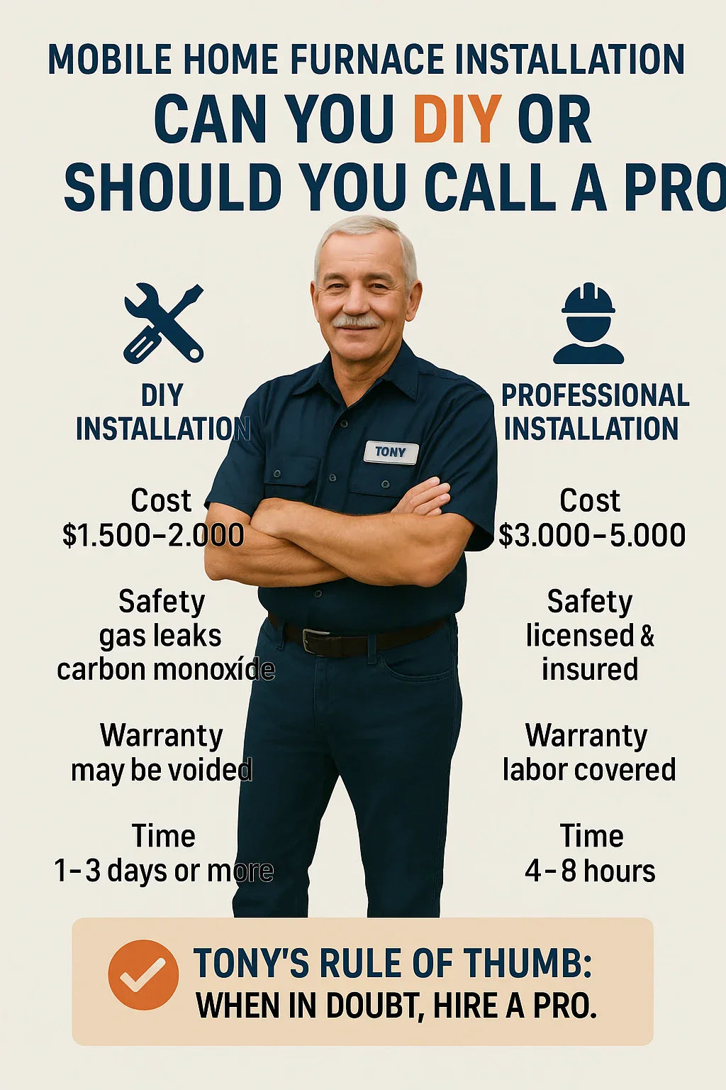 Mobile Home Furnace Installation Can You DIY or Should You Call a Pro