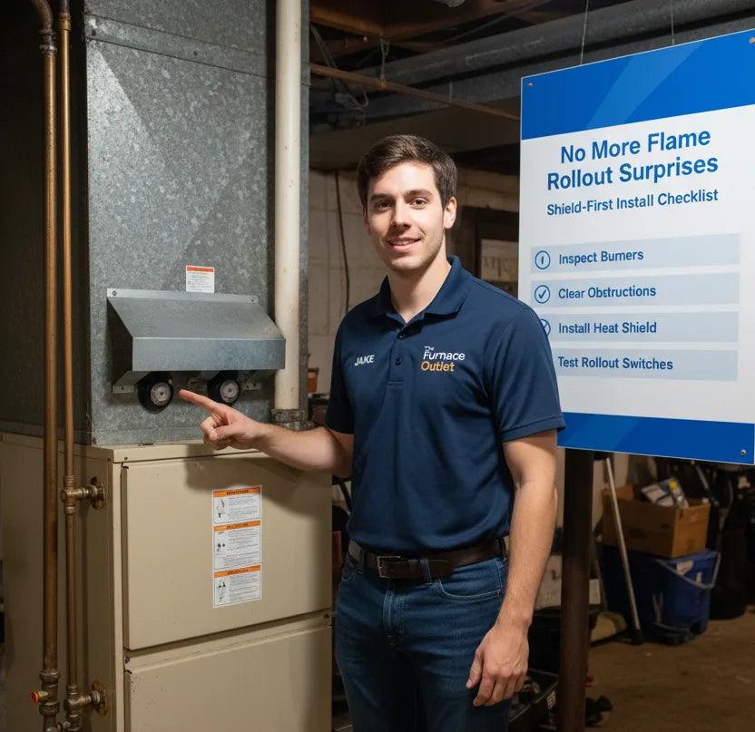No More Flame Rollout Surprises Jake’s Shield-First Approach When Installing an Upflow Furnace in Older Homes