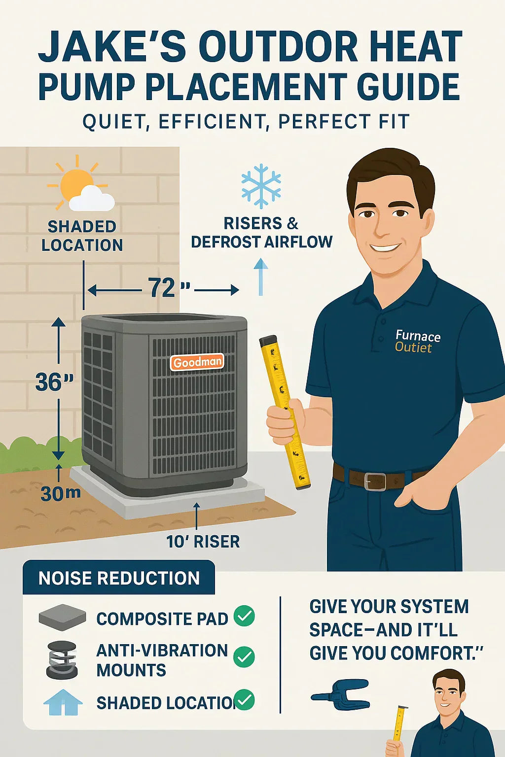 Noise, Clearance & Placement Tips: Where Jake Installed His Outdoor Unit