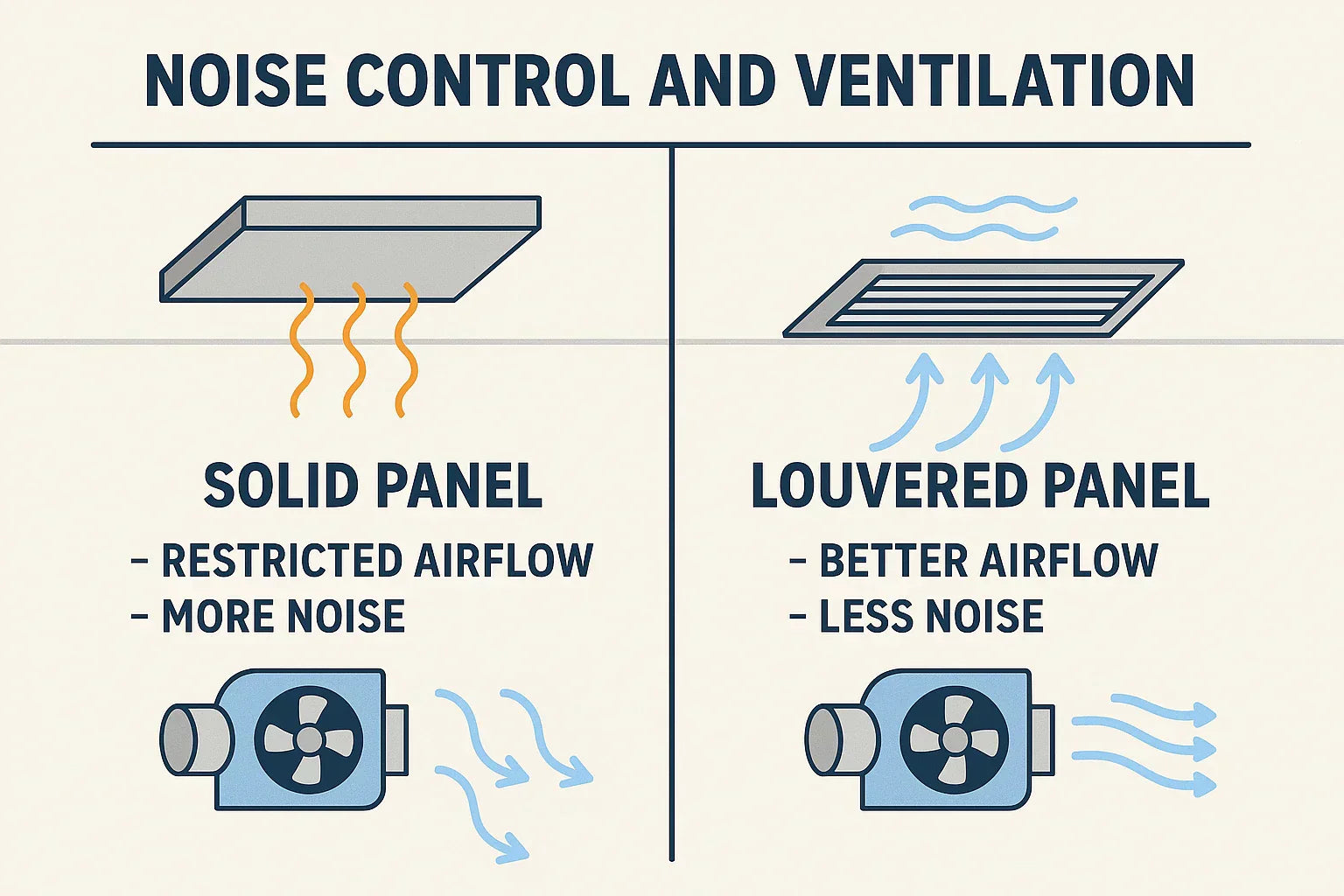 Noise Control and Ventilation: Why Louvered Panels Make a Difference