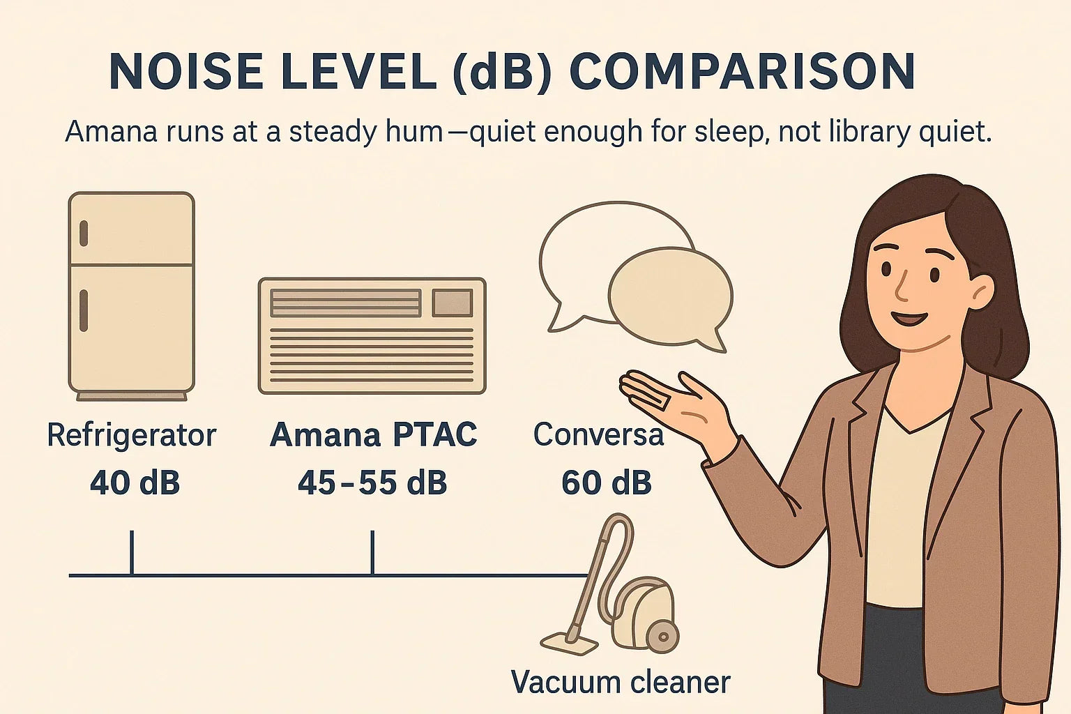 Noise Levels & Comfort How Quiet Is the Amana Distinctions PTAC