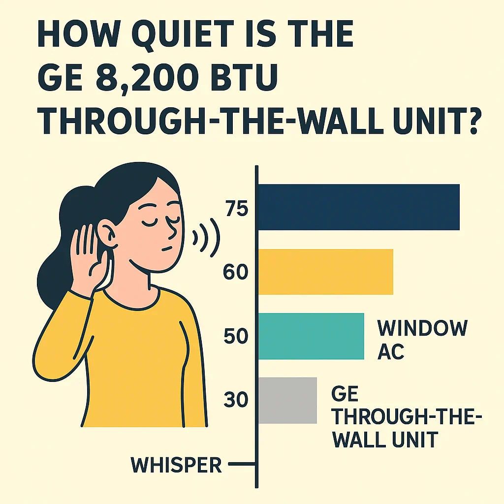 Noise Levels & Comfort How Quiet Is the GE 8,200 BTU Through-the-Wall Unit