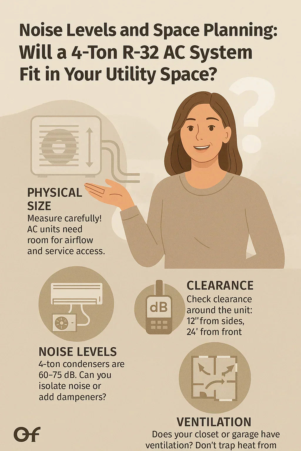 Noise Levels and Space Planning: Will a 4-Ton R-32 AC System Fit in Your Utility Space?