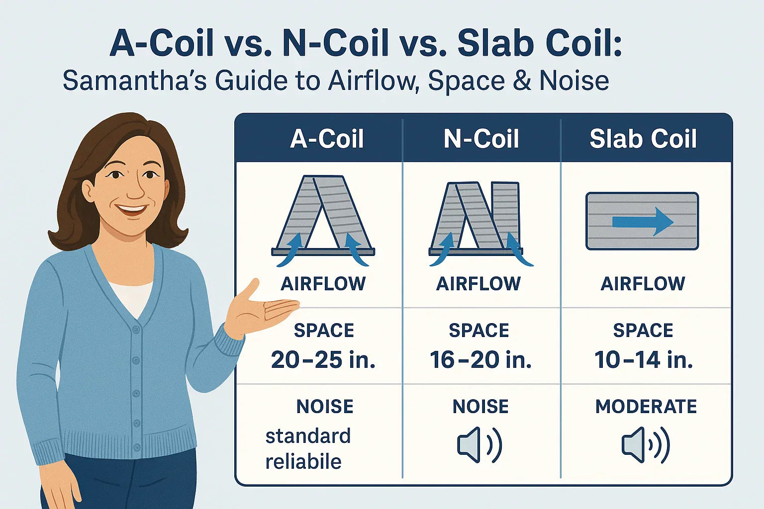 Noise, Space & Airflow — What to Expect from Different Coil Designs
