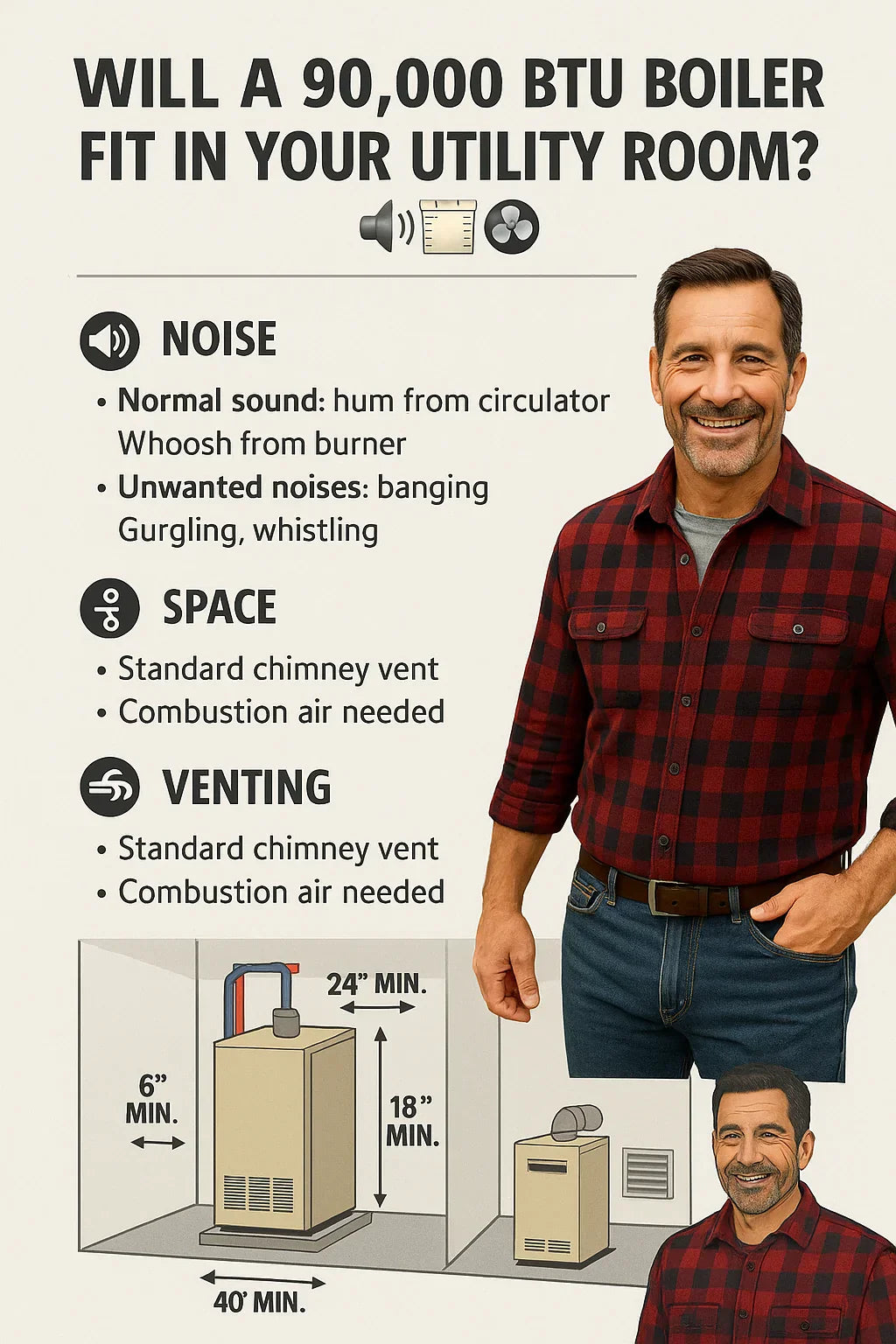 Noise, Space & Venting: Will a 90,000 BTU Boiler Fit in Your Utility Room?