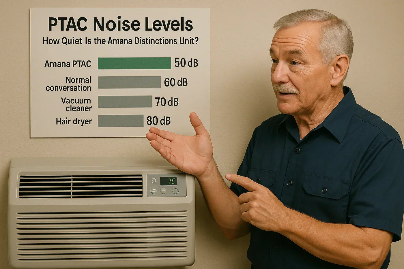 PTAC Noise Levels: How Quiet Is the Amana Distinctions Unit?