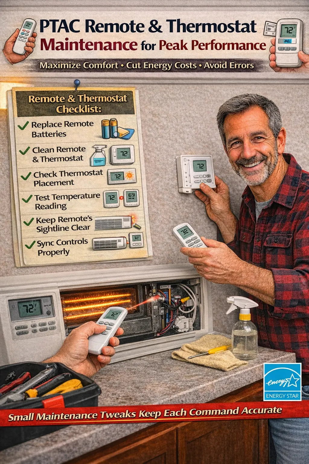 PTAC Remote & Thermostat Maintenance for Peak Performance
