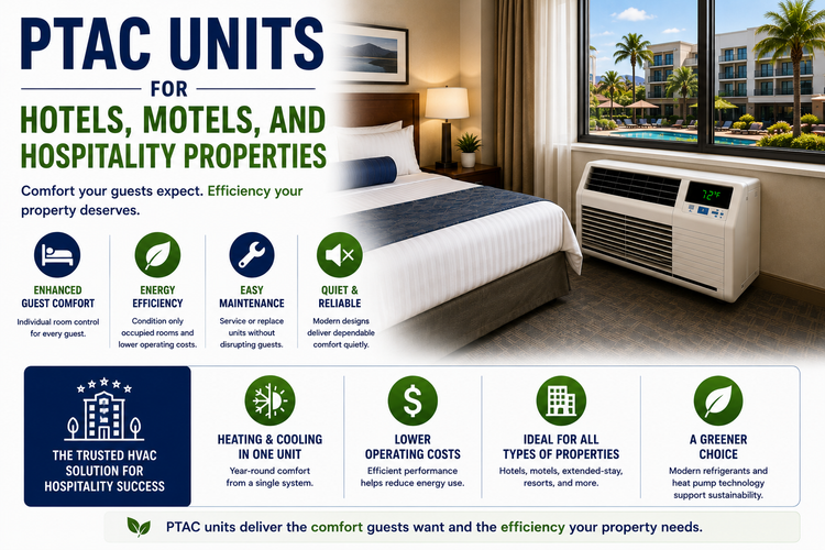PTAC Units for Hotels, Motels, and Hospitality Properties