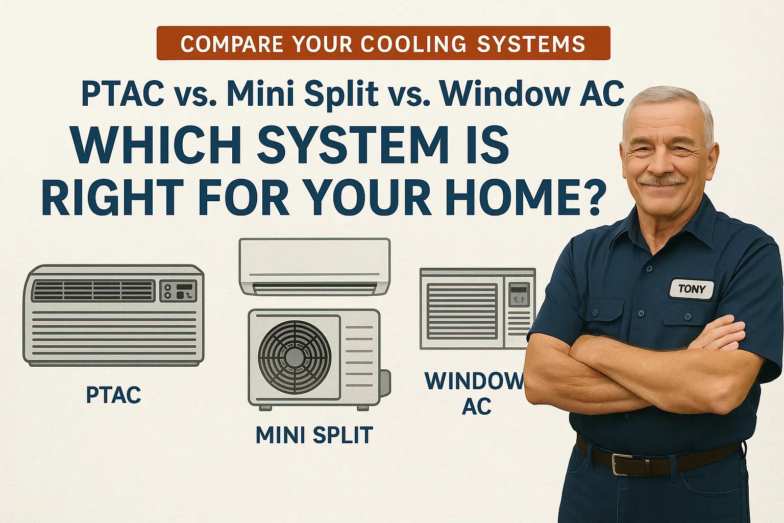PTAC vs. Mini Split vs. Window AC: Which System Is Right for Your Home?