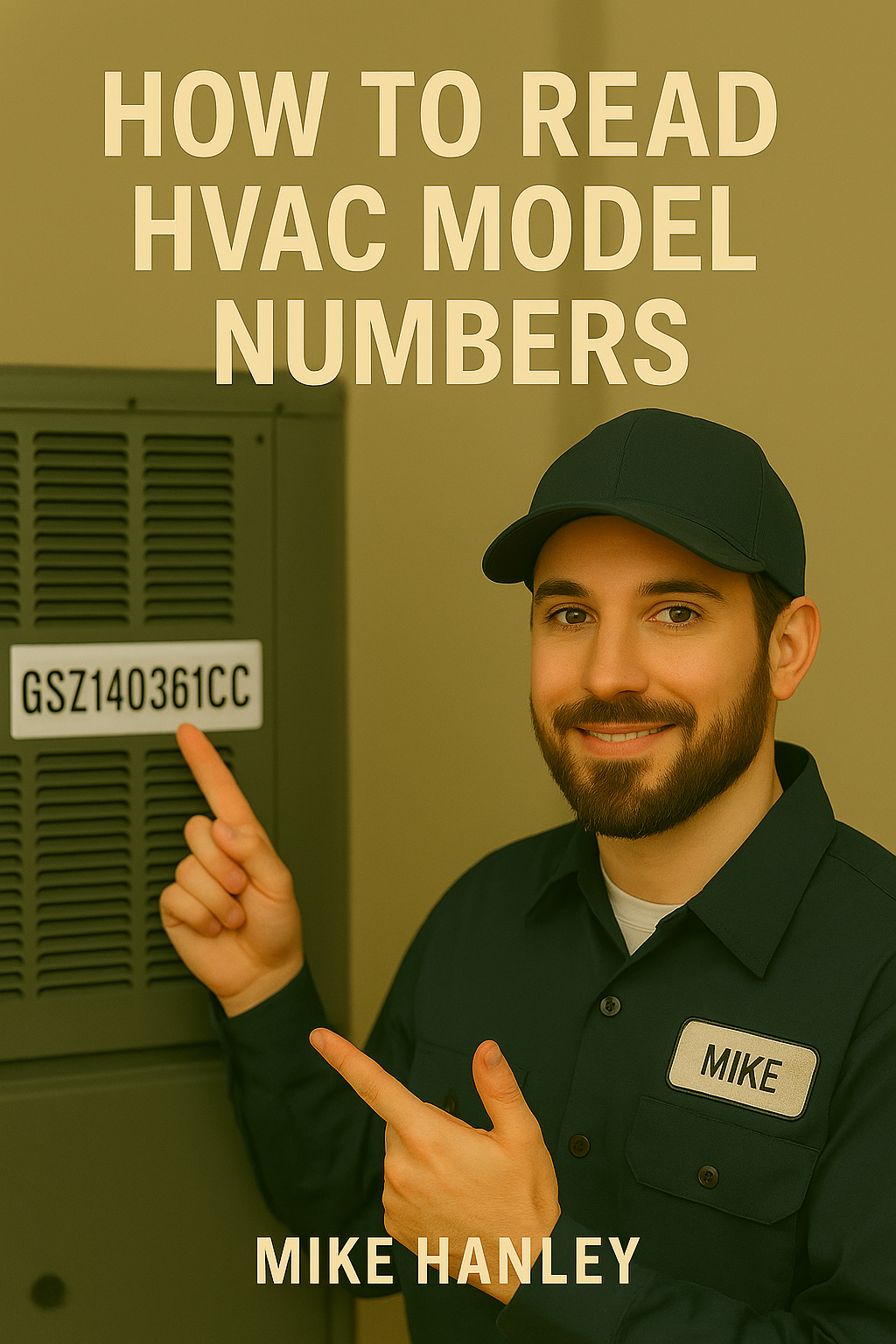 A HVAC expert pointing at a model code.