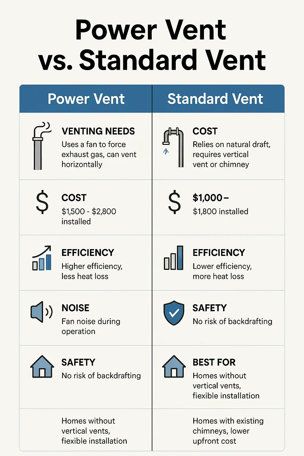 Power Vent vs. Standard Vent: Which Gas Water Heater Makes More Sense?
