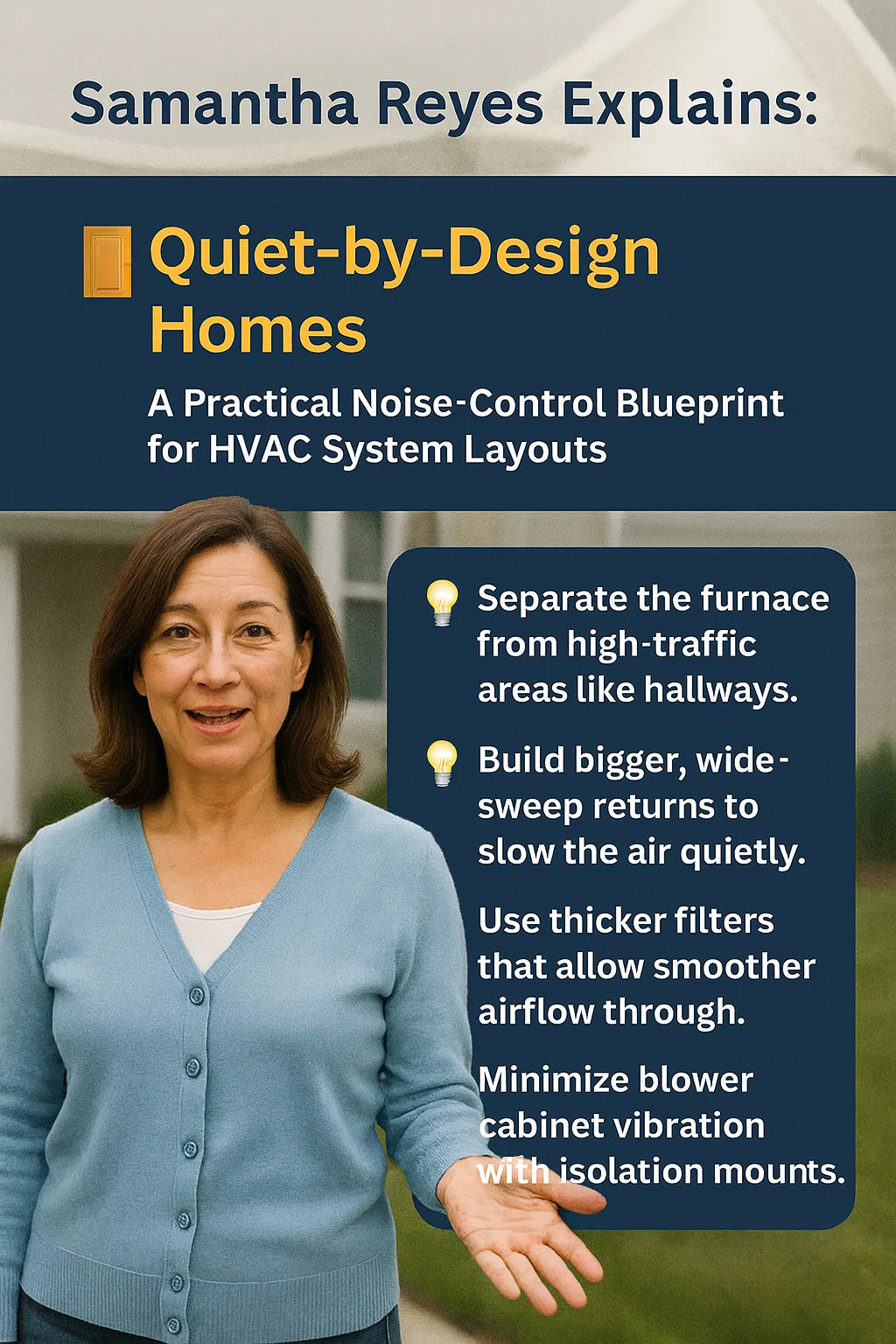 Quiet-by-Design Homes: Samantha’s Noise-Control Framework for Modern Furnace Layouts