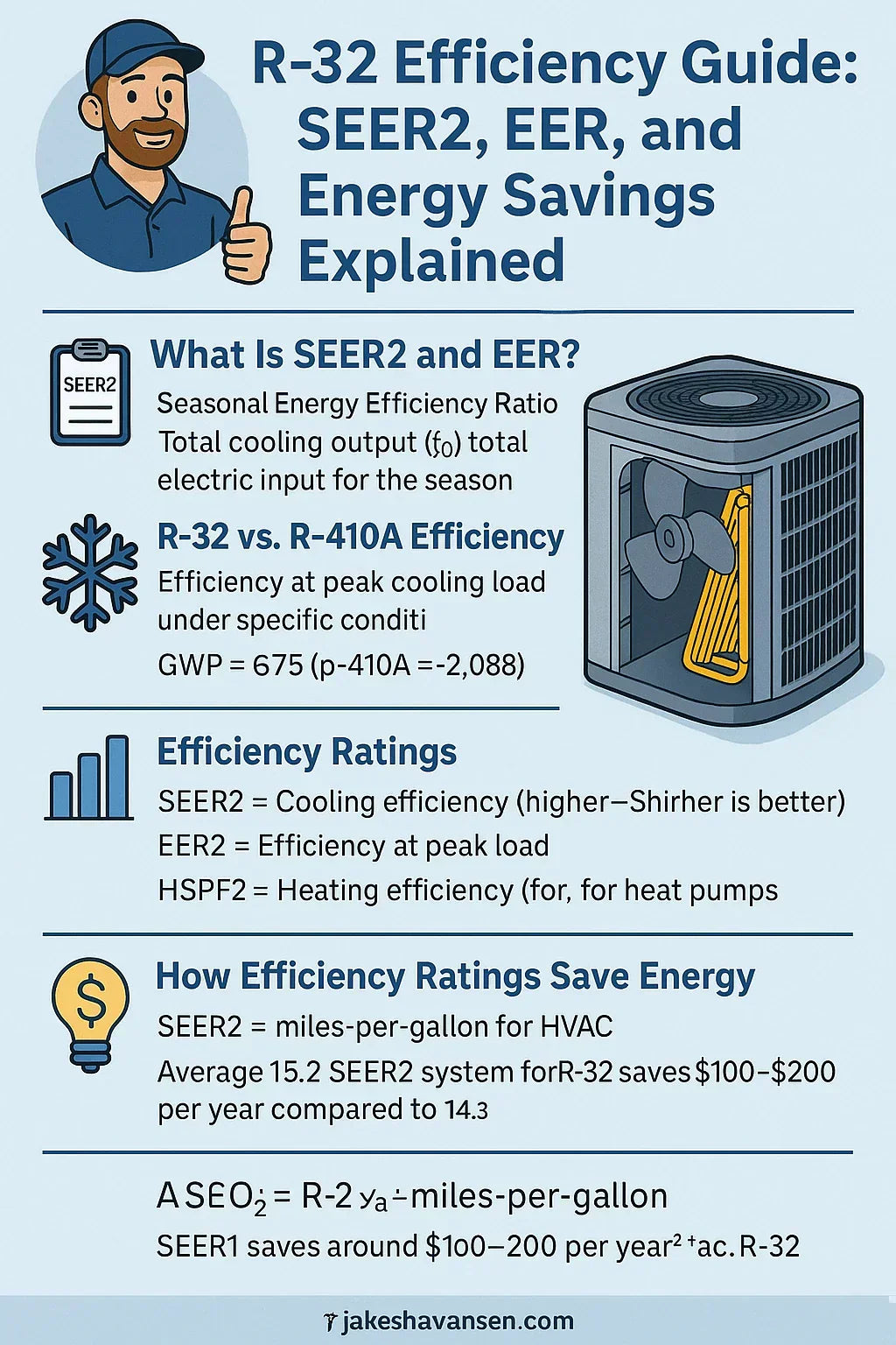 R-32 Efficiency Guide: SEER2, EER, and Energy Savings Explained