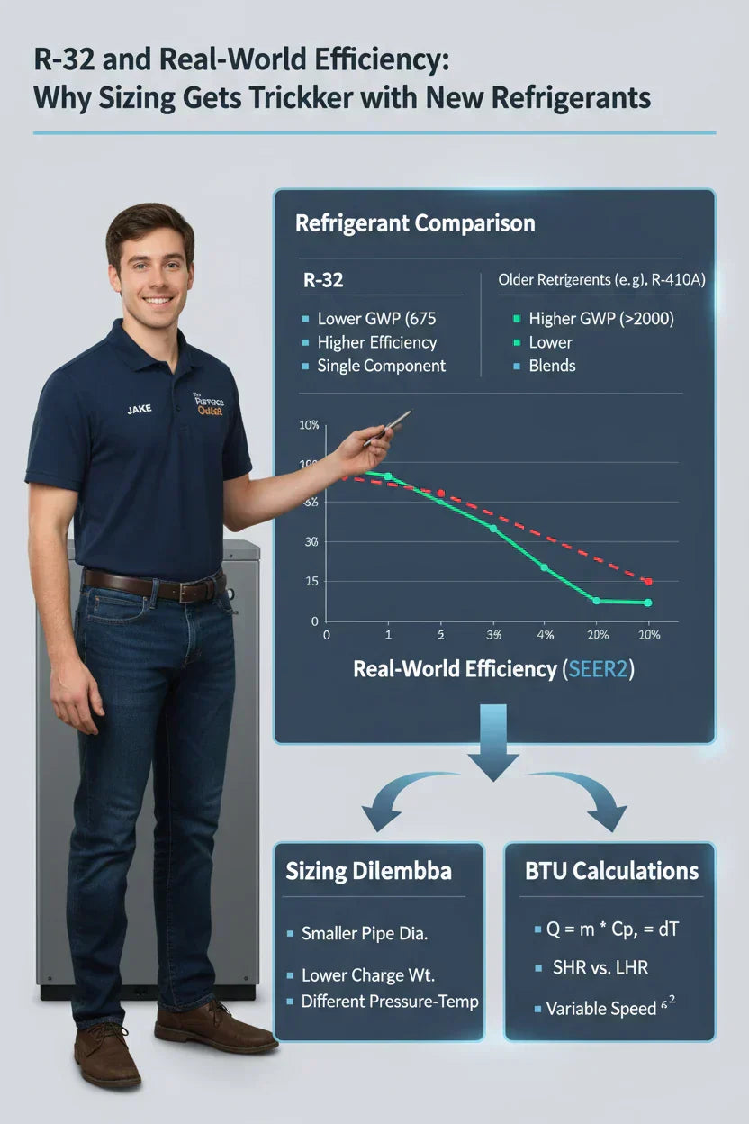 R-32 and Real-World Efficiency: Why Sizing Gets Trickier with New Refrigerants