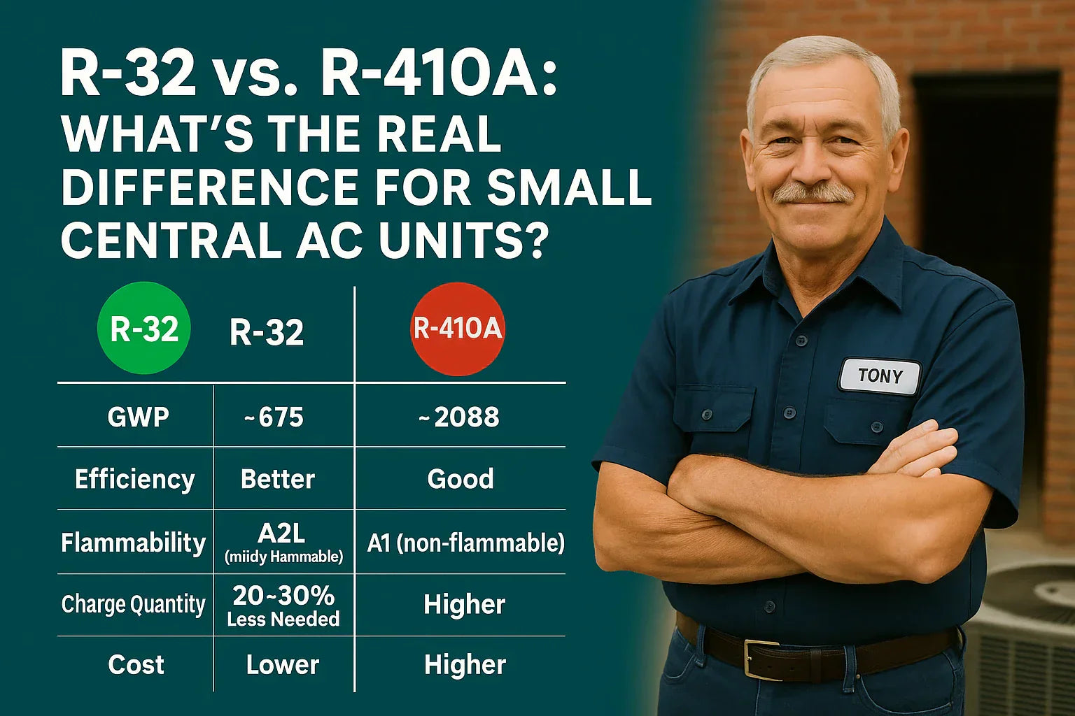 R-32 vs. R-410A What’s the Real Difference for Small Central AC Units