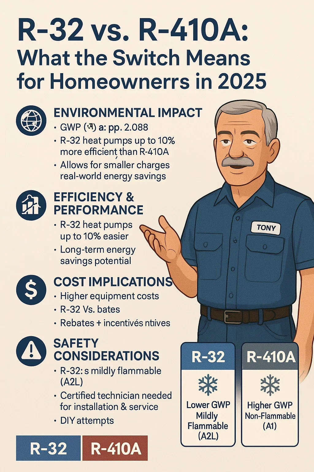 R-32 vs. R-410A: What the Switch Means for Homeowners in 2025