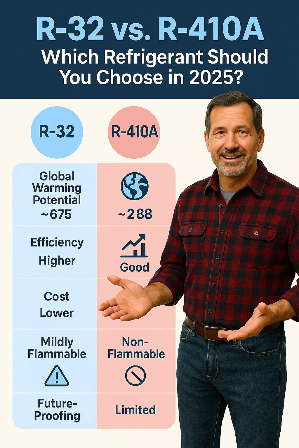 R-32 vs. R-410A Which Refrigerant Should You Choose in 2025