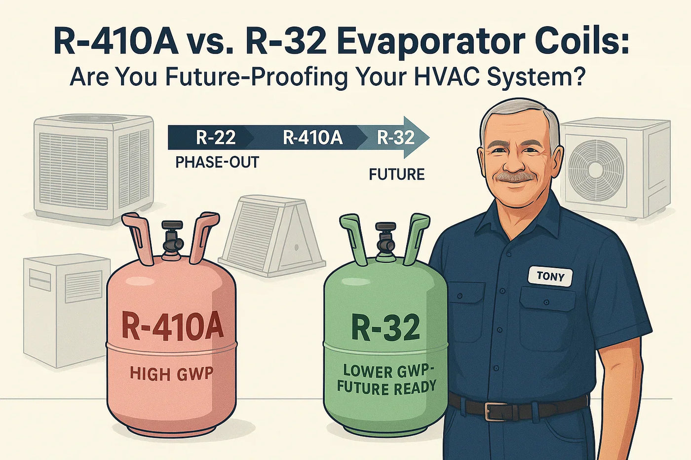 R-410A vs. R-32 Evaporator Coils: Are You Future-Proofing Your HVAC System?