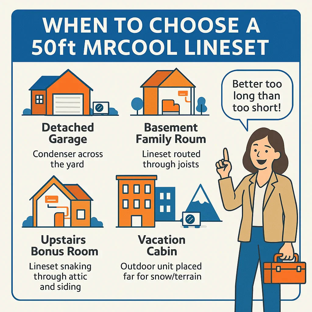 Real-World Scenarios When Savvy Homeowners Choose a 50ft Lineset